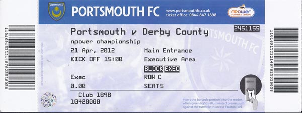 Portsmouth FC v Derby County FC